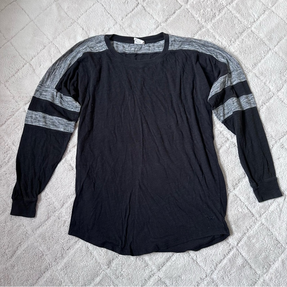 Victoria's Secret PINK | Oversized Long Sleeve Campus Shirt | Size Extra Small